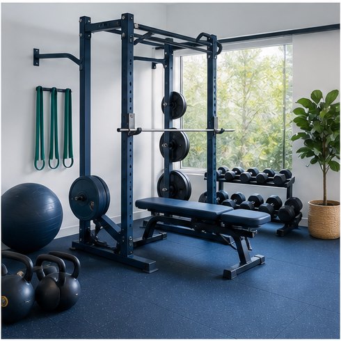 Treino acompanhado num espaço funcional
